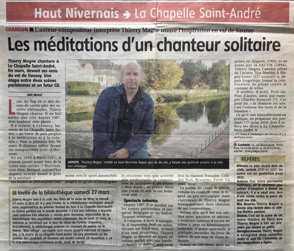 Article Le Journal du Centre